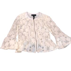 elegant cream white blouse to wear casual size s brand INC